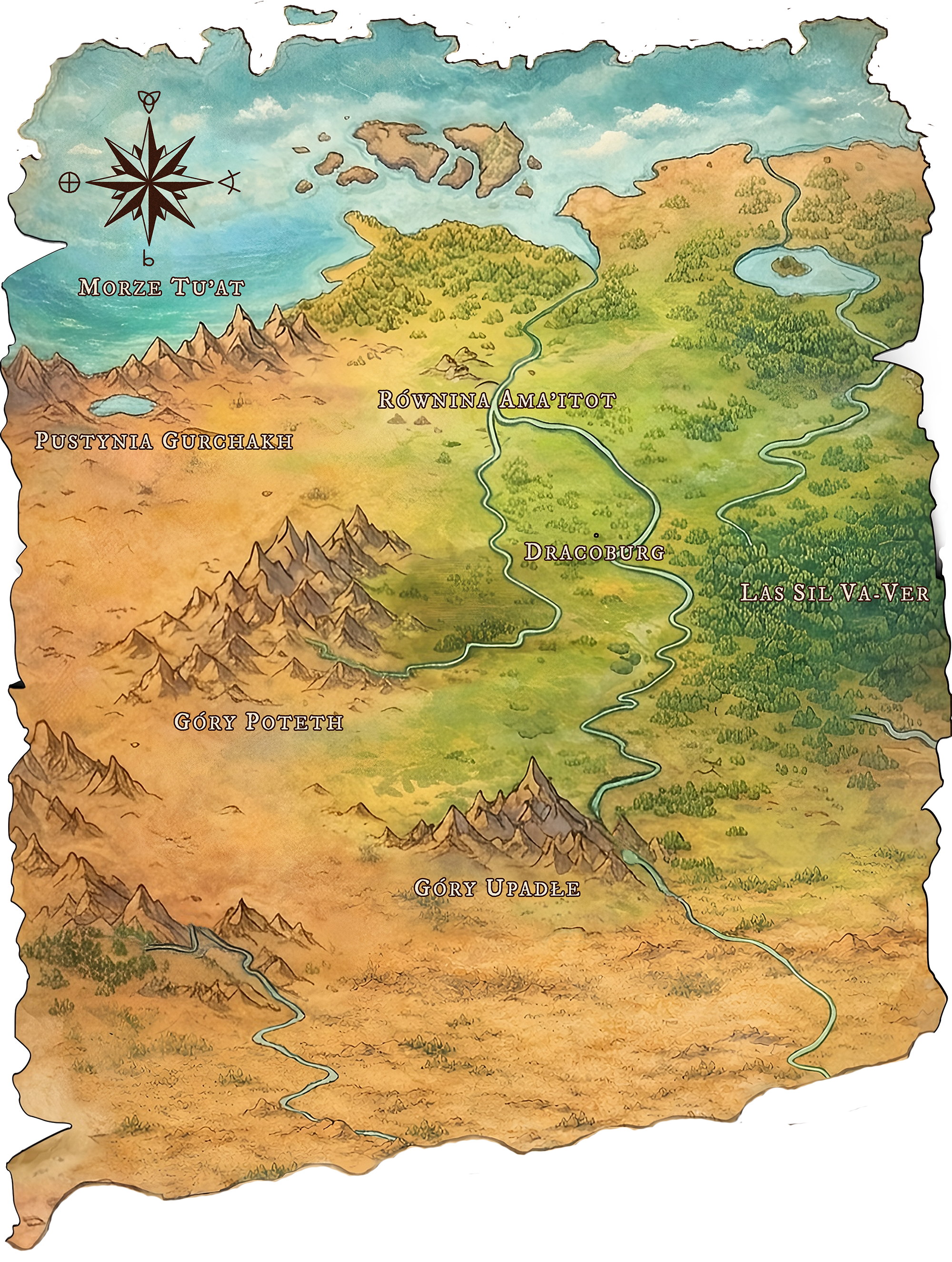 Fantasy world map